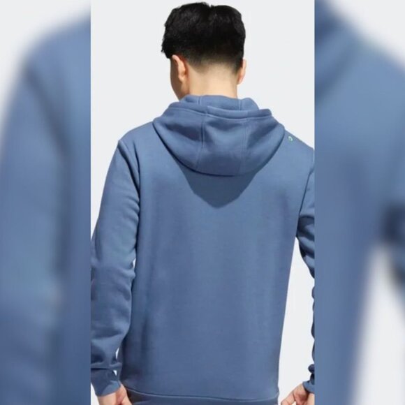 Adidas Emoji Fleece Hoodie - Size Large, Unisex, Blue - Picture 2 of 8